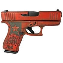 Glock 43x Gen 1 "Texas Orange" 9mm Compact Handgun - 10-Round EDC Edition - 9mm