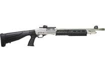IVER JOHSON PAS12 Gen1 12G Pump Shotgun - Compact Nickel Defender - 12 Gauge