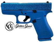 Glock 43x Gen 1 "Sapphire Glitter" Blue 9mm Concealed Carry Pistol - 9mm