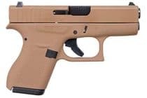 Glock G42 Gen 1 Compact .380 ACP Handgun - Dark Earth Finish - .380 ACP