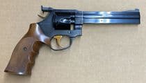Manurhin MR32: Classic Blued .32 S&W Revolver, 6" Barrel, 6 Rds - .32 S&W