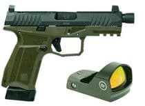 Arex Delta X Tactical OD Green 9mm 4.6" Threaded Barrel 19-Rounds w/ Crimson Trace Red Dot