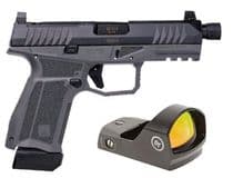Arex Delta M Tactical Gray 9mm 4.6" Barrel 17-Rounds w/ Crimson Trace Red Dot