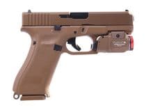 Glock 19X Gen 5 9mm FDE Pistol w/ Streamlight TLR-... - 9mm