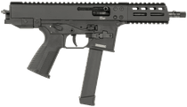 B&T GHM9, Pistol, 9MM, 6" Barrel, Anodized Finish, Black, Glock Magazine Compatible, 1 Magazine, 33 Rounds