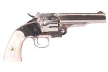 "Uberti Classic 1875 No. 3 Pearl .45 LC Revolver - Nickel Finish" - .45 Colt