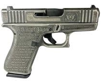 Glock 43X Gen 4 Trump 9mm Compact Pistol - 3.4" Barrel, 10+1 Rounds - 9mm