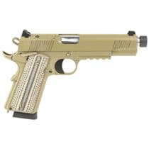 Tisas Arms 10100565 1911 Duty 45 ACP 8+1 5" Threaded Barrel, Flat Dark Earth Stainless Steel