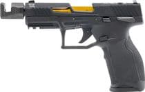 Taurus TX-22, Semi Automatic .22LR Pistol, 4.6" Gold PVD Threaded Barrel w/ Tandemkross Steam Demon Comp, (1) 16rd Mag & (1) 22rd Mag