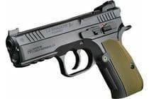CZ Custom Shadow 2 Compact Custom 9mm Luger 4in Black/Green