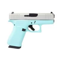 Glock G43X Gen 1 - Robin's Egg Blue Compact 9mm Concealed Carry Pistol - 9mm