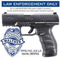 Walther Arms PPQ M2 LE .45 ACP 4.25in Black - .45 ACP