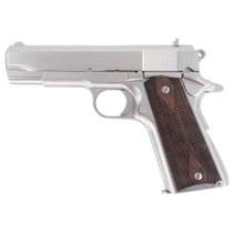 Tisas 1911 Tank Commander: Nickel/Walnut 9mm Pisto... - 9mm