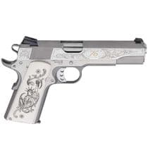 Springfield Garrison .45 ACP Engraved Stainless Semi-Auto Pistol - .45 ACP