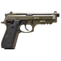 Taurus PT92 OD Green 9mm Pistol, Hogue Grip, 17+1 ... - 9mm