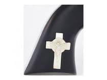 Cimarron Holy Smoker .45 Colt 4.75in Nickel/White Silver Cross - .45 Colt