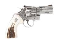 Colt Python Gen 1 Engraved .357 Mag 3" Revolver with Elk Stag Grips - .357 Magnum