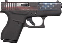 Glock 42 Gen 1 American Flag .380 ACP Compact Pistol - Patriotic Edition - .380 ACP