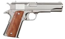 Rock Island GI Standard FS .38 Super Nickel 5" 9-Rd Semi-Auto Pistol - .38 Super