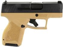 Taurus GX4 Gen 1 9mm Compact Pistol - FDE/Black, 3... - 9mm