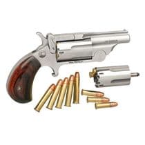 NAA Ranger II Compact Revolver: Dual Caliber .22 Mag/Long Rifle, Rosewood - .22 Magnum