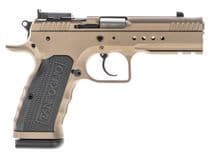 Tanfoglio Hexagon Tactical Integrally Compensated Barrel - 15+1 Rounds | 4.45" Barrel | Metal Grips | Flat Dark Earth Cerakote