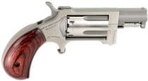 NAA Sidewinder .22 LR/.22 WMR Revolver - Compact Stainless Rosewood - .22 LR