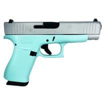 Glock 48 Gen 1 "Tiffany Silver" 9mm Pistol - Stylish & Reliable Firearm - 9mm