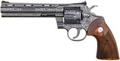 Colt Python .357 Magnum Engraved Revolver - 6" Stainless Steel - view 2