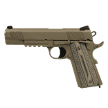 Tisas 1911 Duty Gen 1 .45 ACP FDE Cerakote Pistol with G10 Grips - view 2