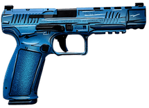 Canik Mete SFX Sketch 9mm 5.2in Cerakote Blue - view 3