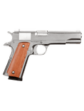 ARMSCOR Classic M1911-A1 GI .45 ACP, Polished Nickel, Wood Grips - view 2