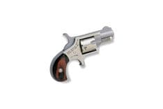 NAA Mini-Revolver: .22 Short Stainless Steel with Rosewood Grips - view 2