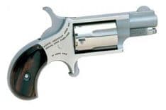 NAA .22LR Mini-Revolver - Compact Stainless Rosewood Grip - view 3