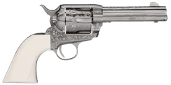 Taylors & Co Outlaw Legacy .357 Mag Revolver - Nickel Engraved - view 3