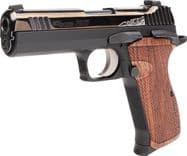 Sig Sauer P210 Carry Custom 9mm - Polished Black, Rosewood Grips - view 5