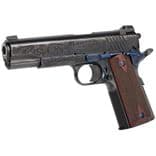 Standard MFG 1911 .45 ACP Blued Engraved Pistol - Wood Grips - view 5