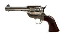 Pietta Cowpoke .45 Long Colt 4.75in Nickel Engraved - view 2