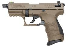 Walther P22 Q .22LR Tactical FDE Pistol - SA/DA, 10+1 Rounds - view 3