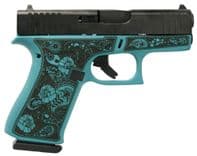 Glock 43X Gen 1 Tiffany Blue 9mm Compact Striker Pistol - view 2