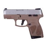 Taurus G2S Compact 9mm Pistol - Coyote Brown, Stainless Finish - view 2