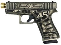 Glock 43X Gen 4 "Trump" 9mm Compact Pistol w/ Gold Barrel, 10rd - view 4