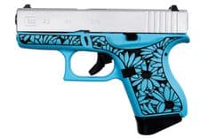 Glock 43 "Miss Daisy" Raspberry Blue 9mm Compact Pistol Gen 1 - view 2