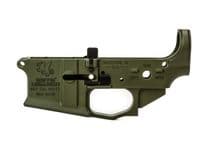 Griffin Armament MK2 Ambi Stripped AR-15 Lower Receiver - Ambidextrous Controls - Flared Magwell - Warhawk Green - MK2ALWHG - view 2