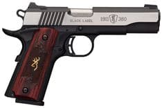 Browning 1911-380 Medallion Pro: Sleek .380 ACP Pistol, Rosewood Grip - view 2