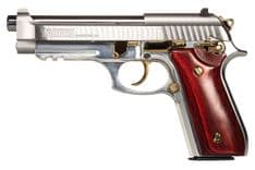 Taurus PT92 Stainless Wood 9mm Pistol - 17rd, 5" Barrel - view 2