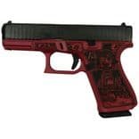 Glock 19 Gen 5 "Georgia Red" 9mm Compact Pistol, 15-Round Mag, Custom Finish - view 2