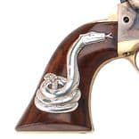 Cimarron Hollywood 1851 SAO Revolver, .38 Special, Rattlesnake Inlay - view 2