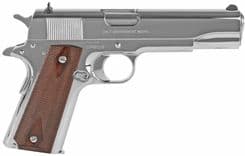 Colt 1911 Gov .45 ACP Pistol - Stainless Steel & Rosewood Grips - view 2