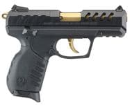 Ruger SR22 Compact .22 LR Pistol with Adjustable Sights - Black/Gold - view 4